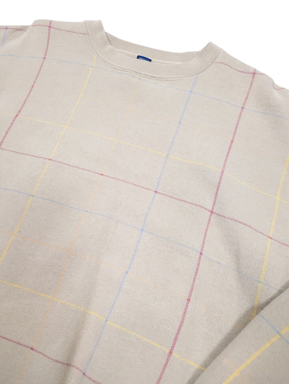 2/$20 Denver Hayes Beige Rainbow Strips Sweatshirt Top Size: M